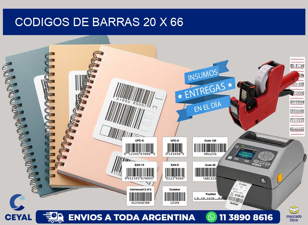 codigos de barras 20 x 66