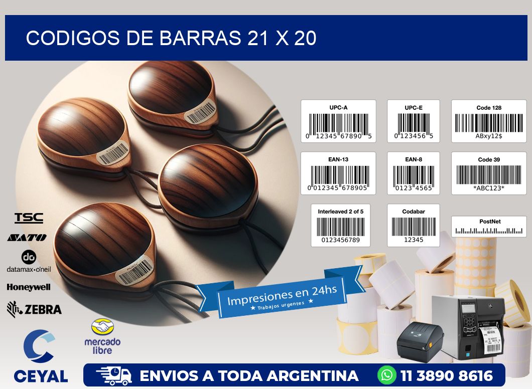 codigos de barras 21 x 20