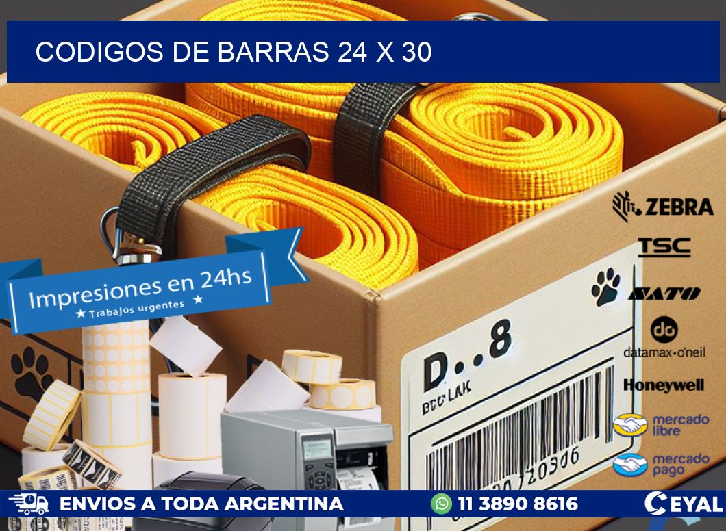 codigos de barras 24 x 30