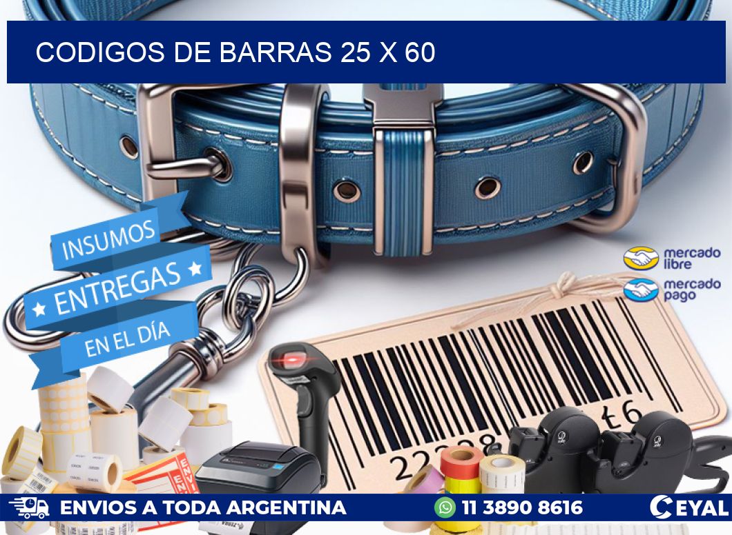 codigos de barras 25 x 60