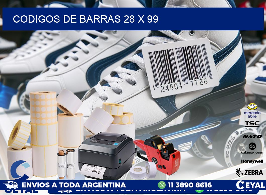 codigos de barras 28 x 99