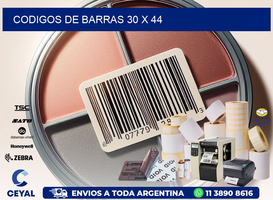 codigos de barras 30 x 44