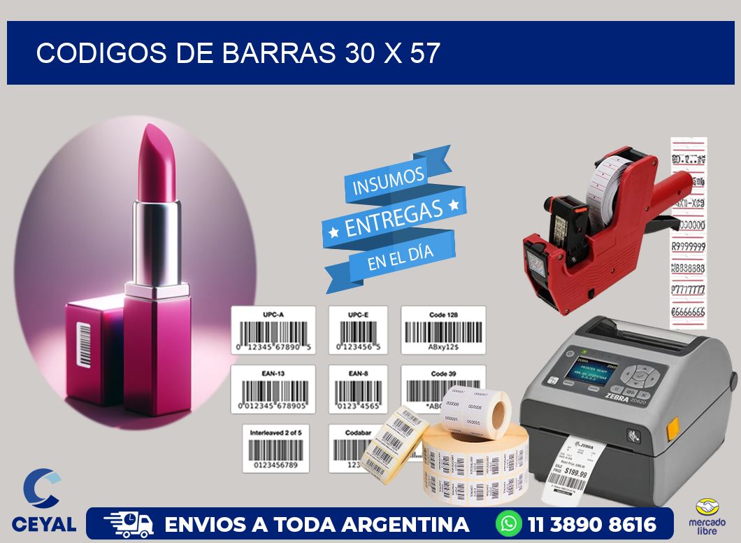 codigos de barras 30 x 57