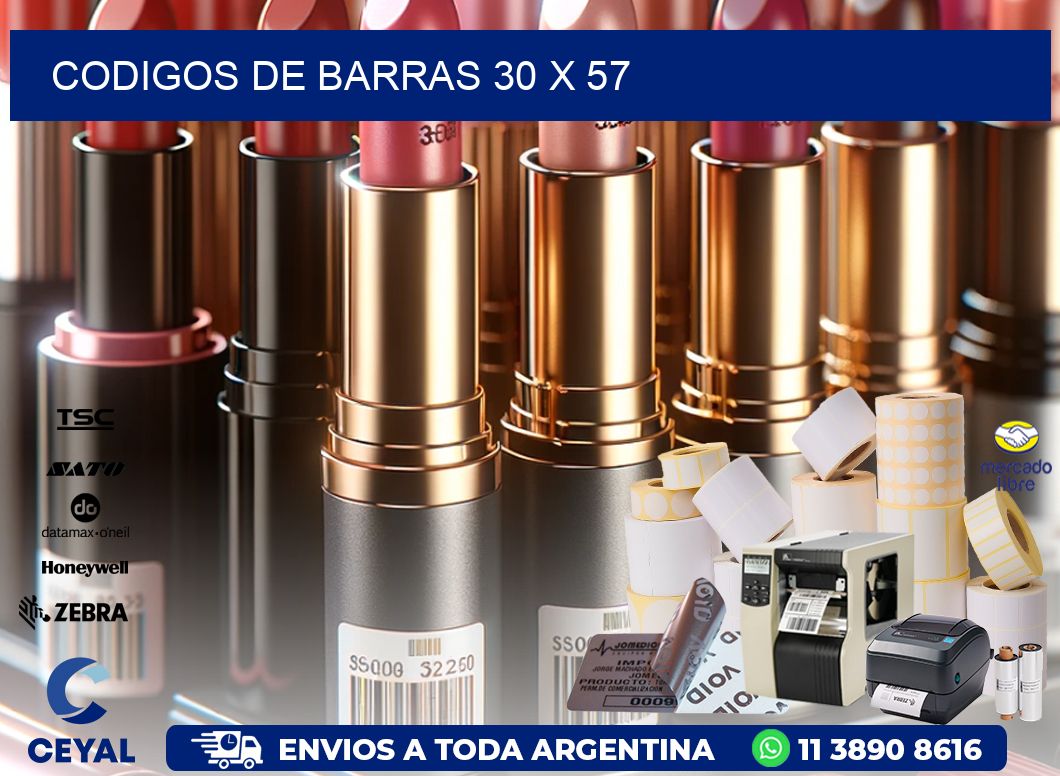 codigos de barras 30 x 57