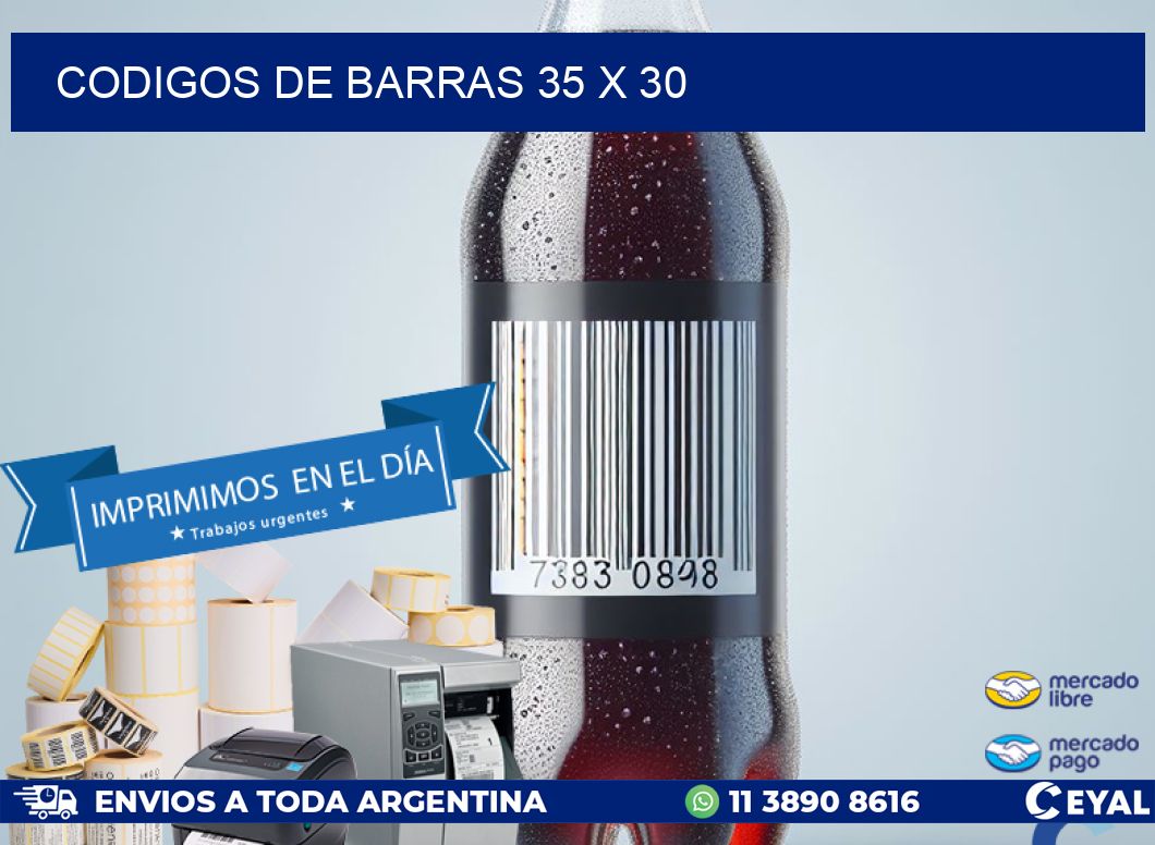 codigos de barras 35 x 30