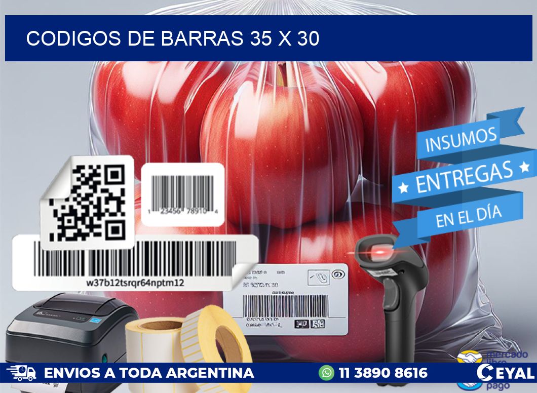 codigos de barras 35 x 30