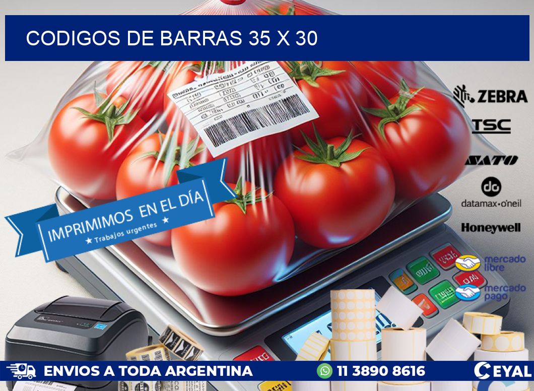 codigos de barras 35 x 30