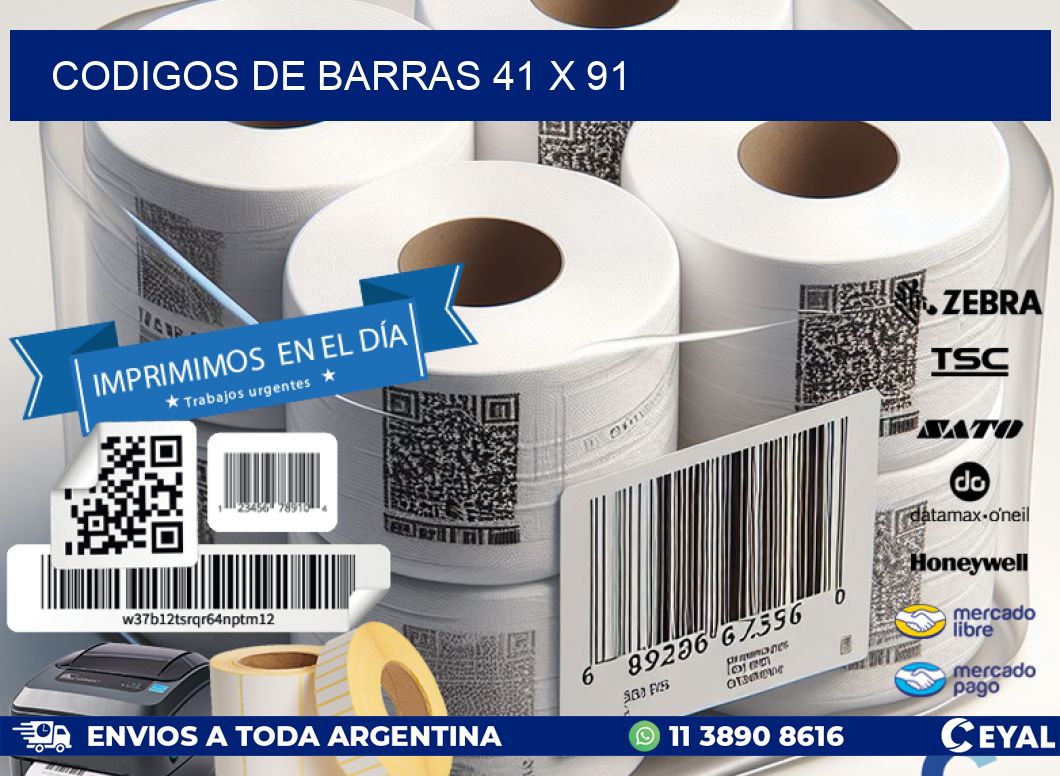 codigos de barras 41 x 91