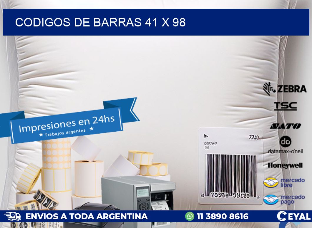 codigos de barras 41 x 98