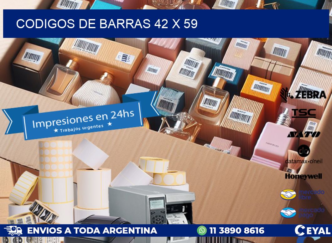 codigos de barras 42 x 59