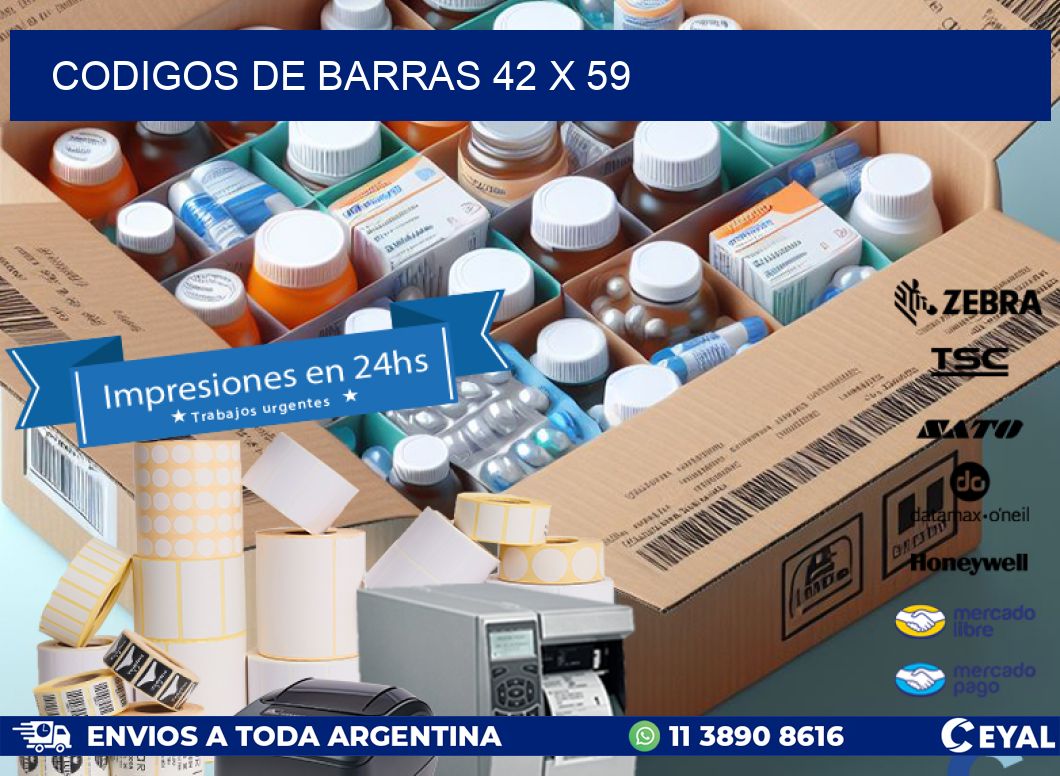 codigos de barras 42 x 59