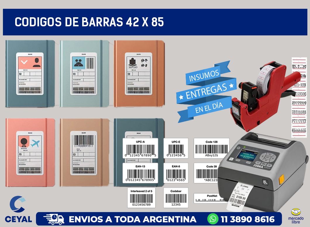 codigos de barras 42 x 85