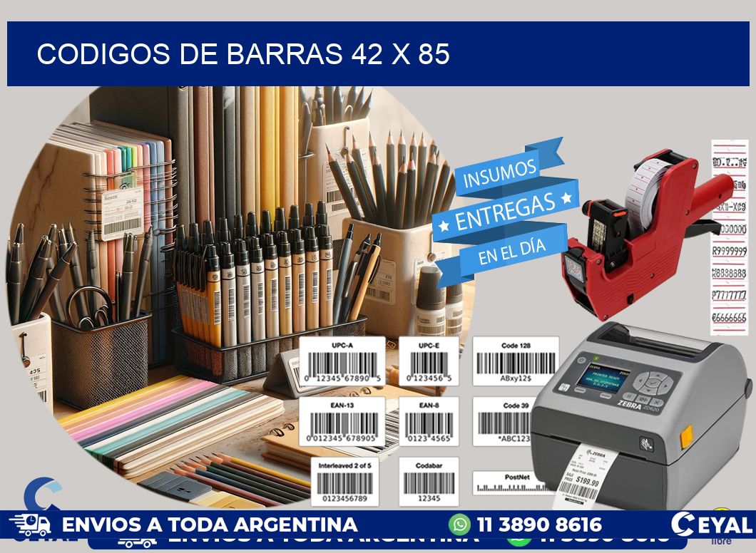 codigos de barras 42 x 85