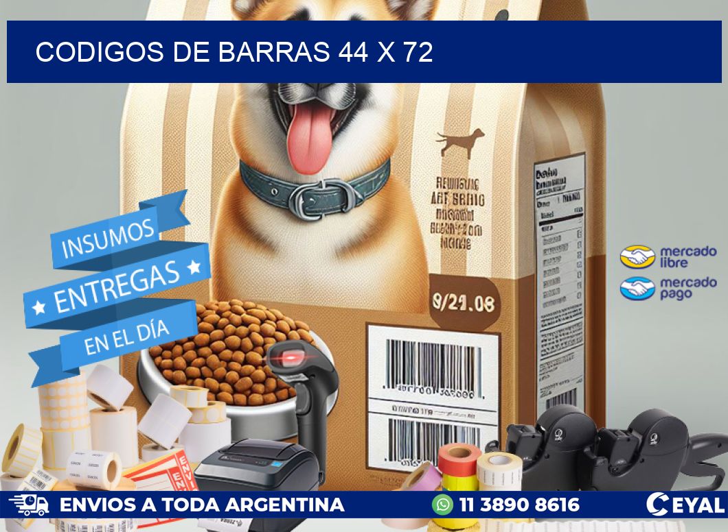 codigos de barras 44 x 72