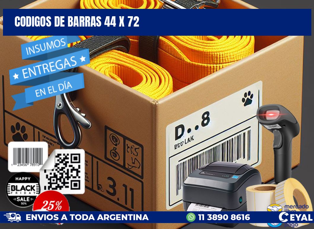 codigos de barras 44 x 72