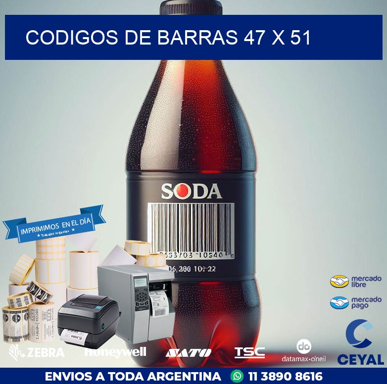 codigos de barras 47 x 51