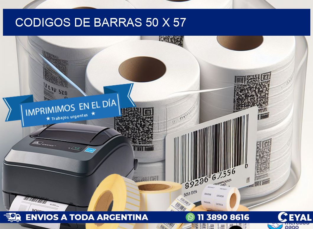 codigos de barras 50 x 57