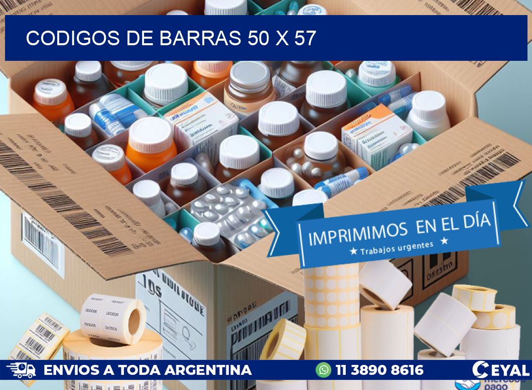 codigos de barras 50 x 57