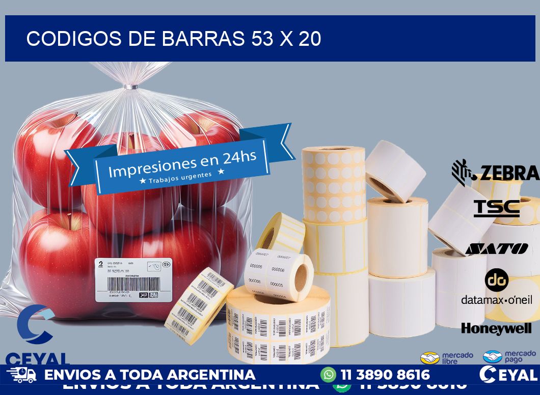 codigos de barras 53 x 20