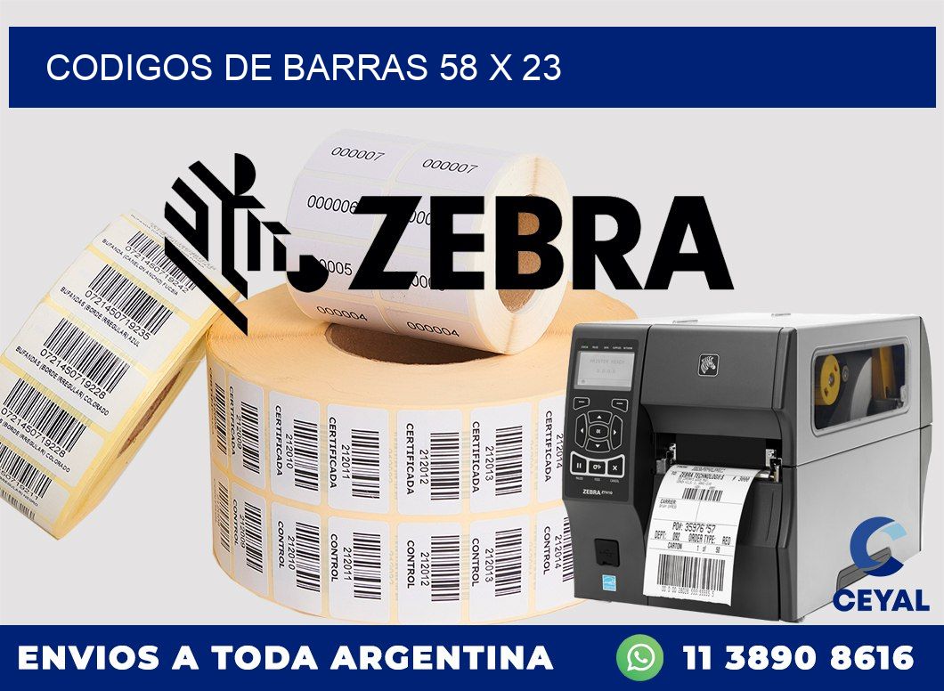 codigos de barras 58 x 23