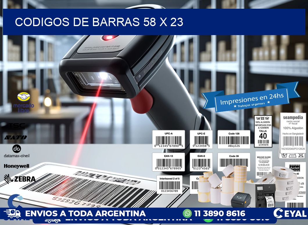 codigos de barras 58 x 23