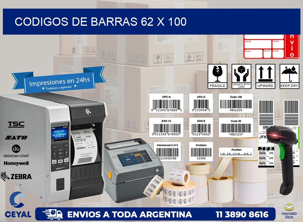 codigos de barras 62 x 100