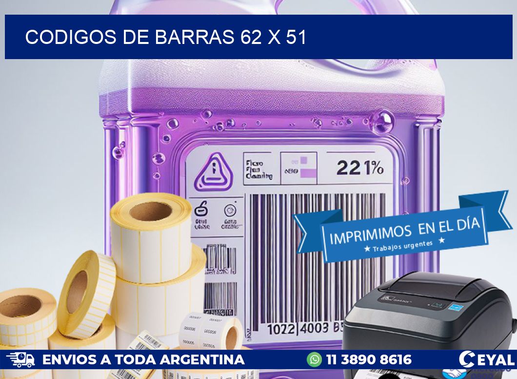 codigos de barras 62 x 51