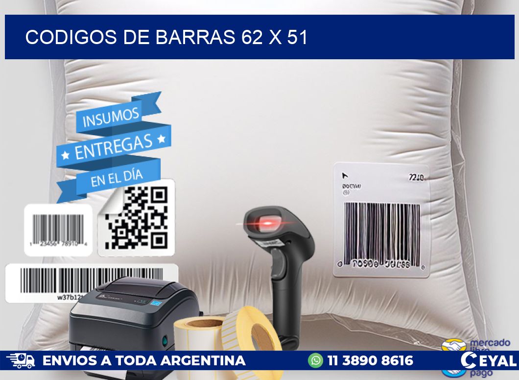 codigos de barras 62 x 51