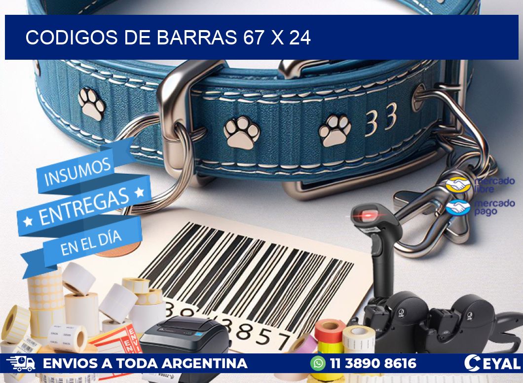 codigos de barras 67 x 24