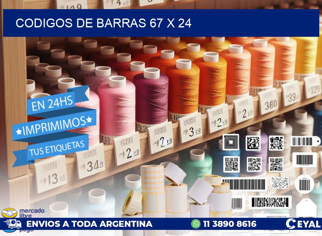 codigos de barras 67 x 24