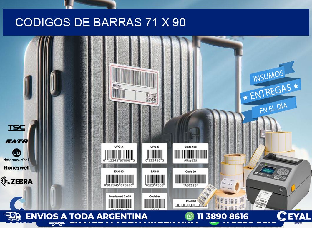 codigos de barras 71 x 90