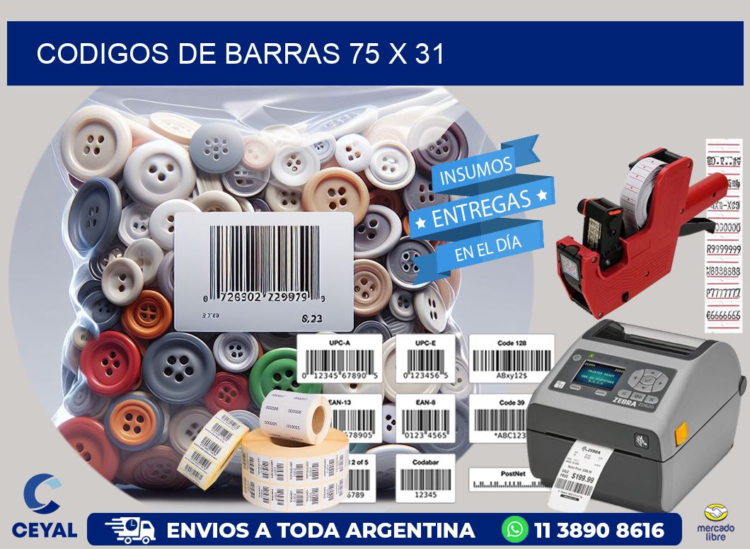 codigos de barras 75 x 31