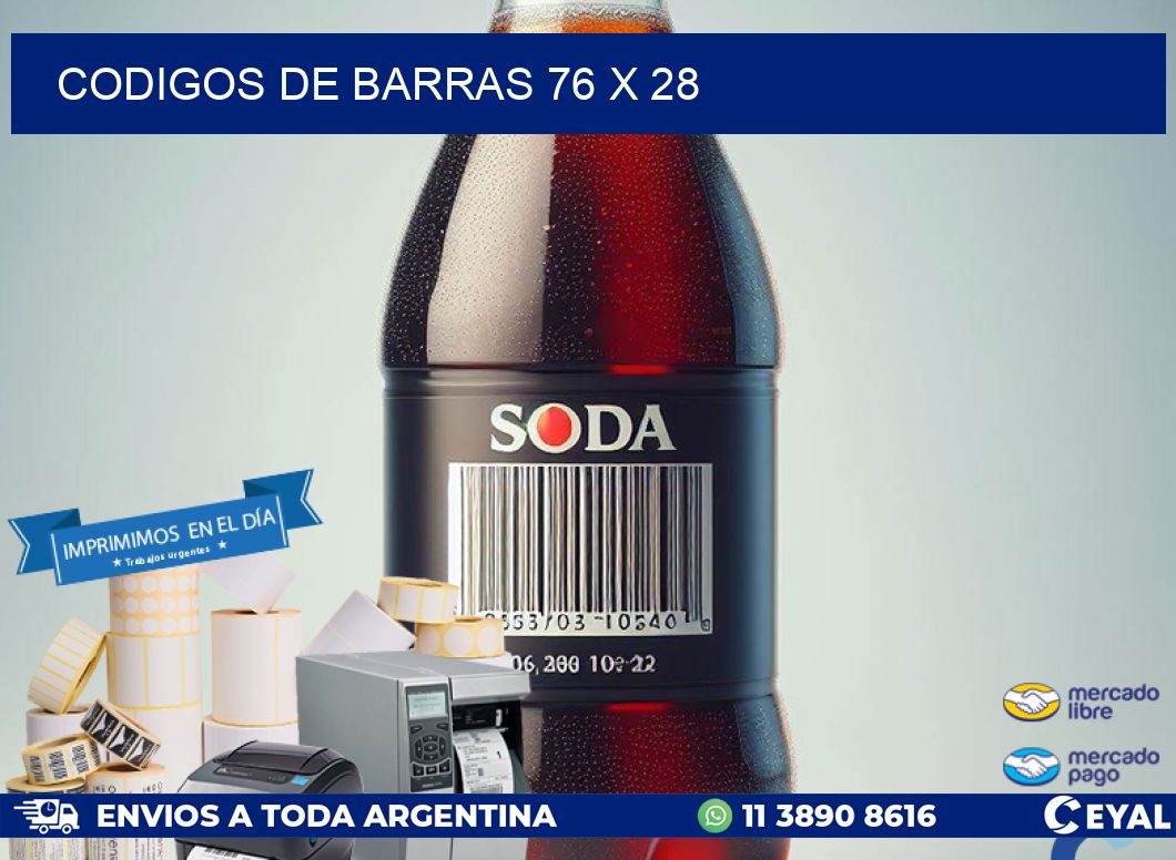 codigos de barras 76 x 28