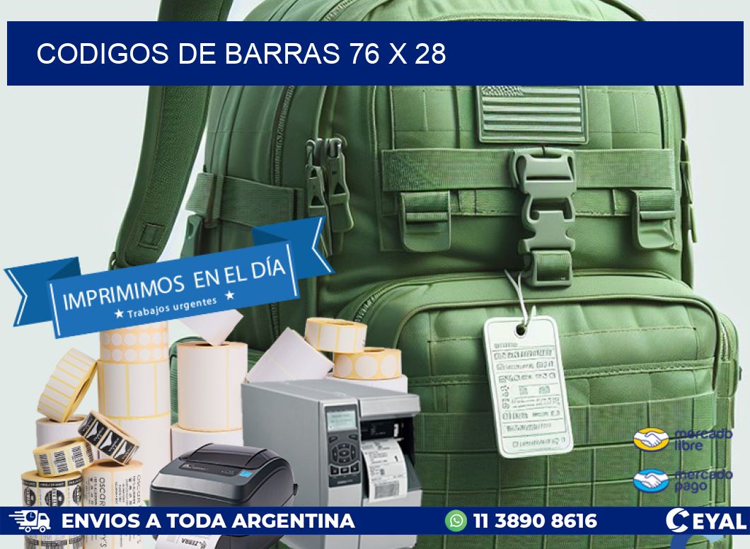 codigos de barras 76 x 28