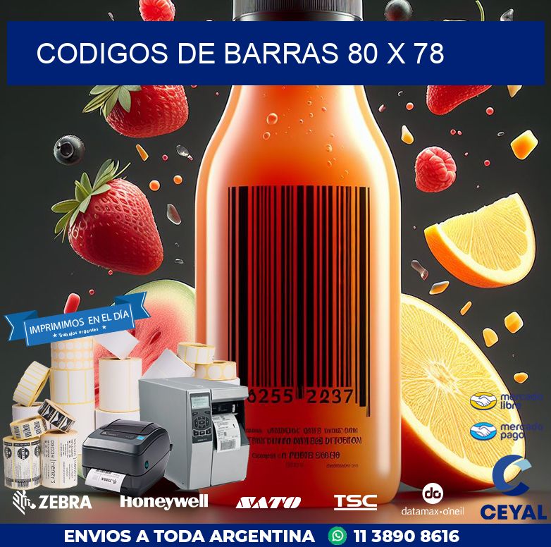 codigos de barras 80 x 78