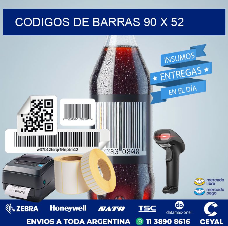 codigos de barras 90 x 52