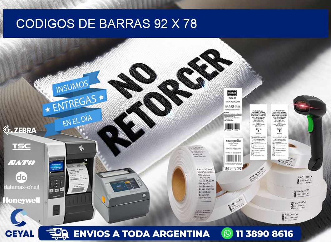 codigos de barras 92 x 78