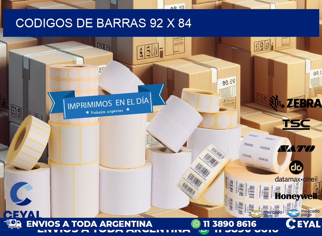 codigos de barras 92 x 84
