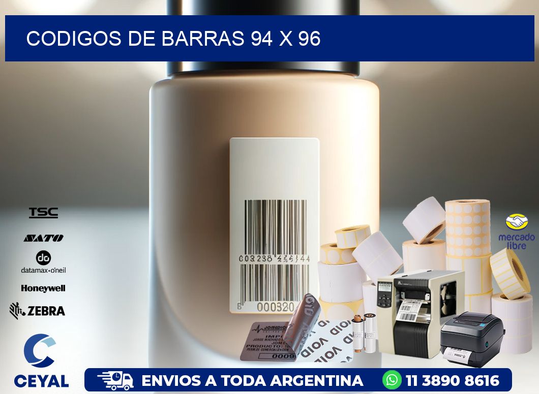 codigos de barras 94 x 96