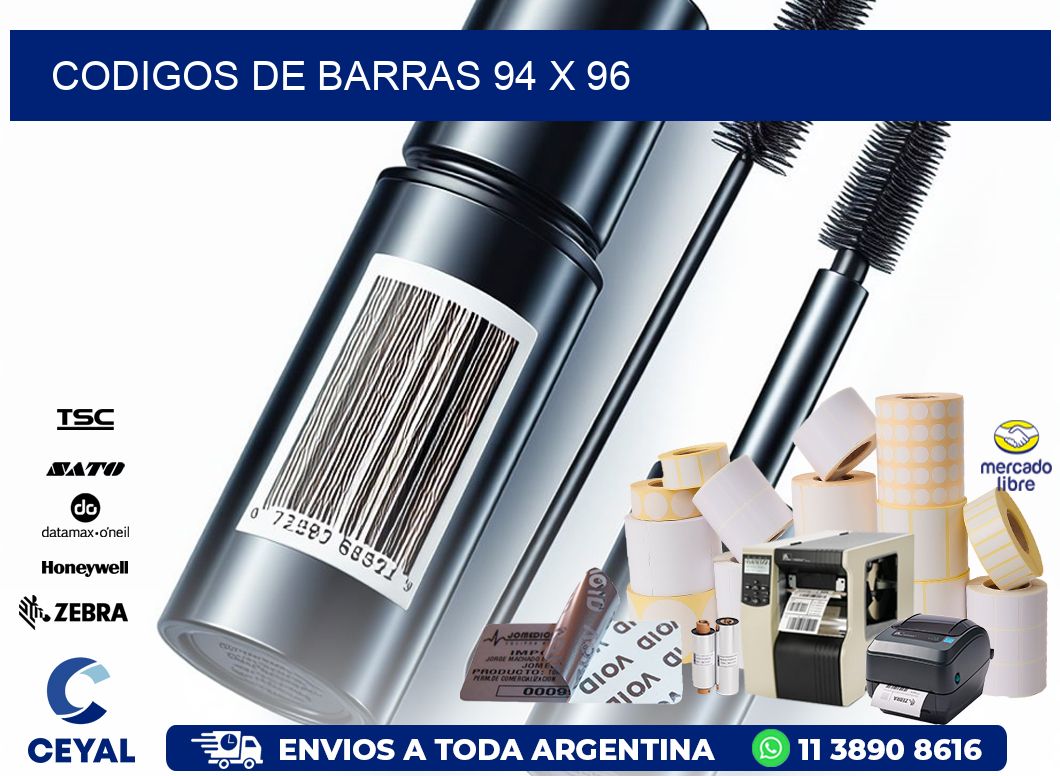 codigos de barras 94 x 96