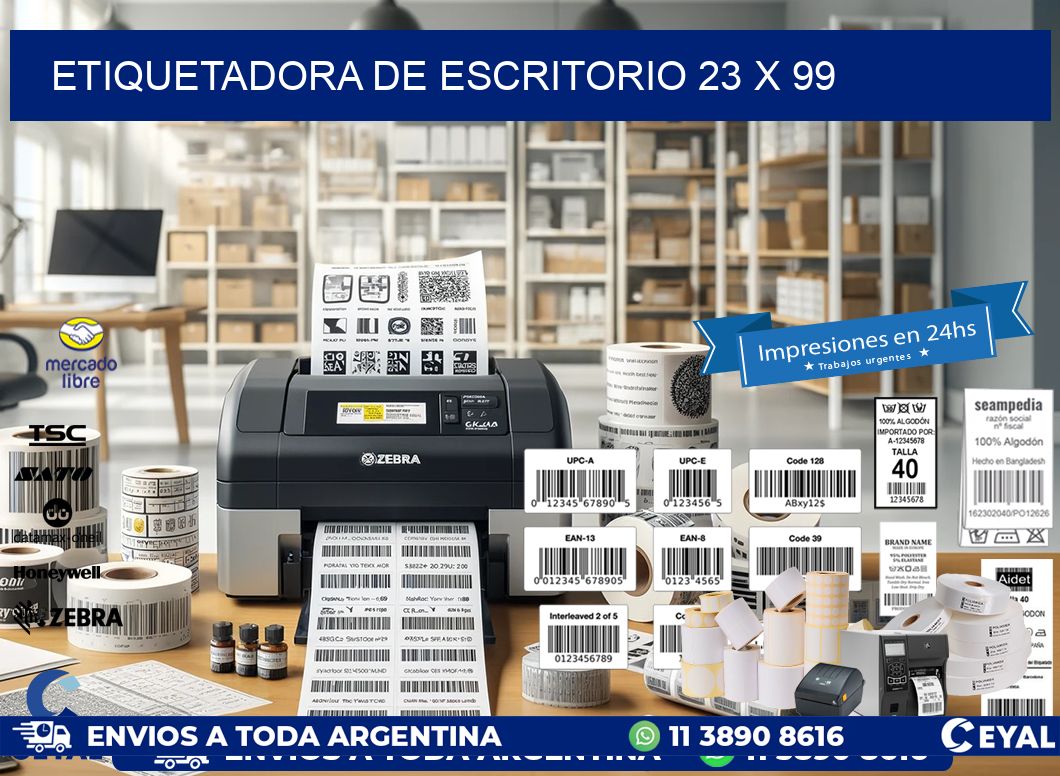 etiquetadora de escritorio 23 x 99