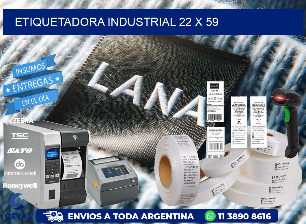 etiquetadora industrial 22 x 59