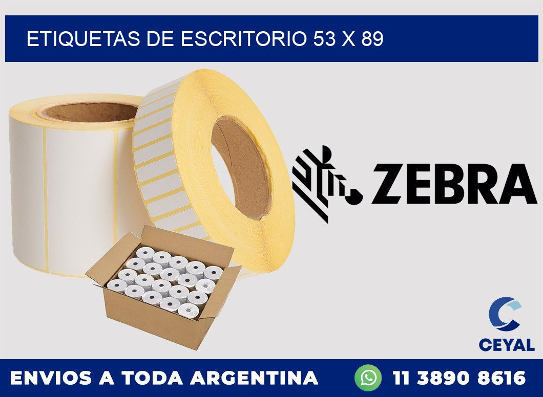 etiquetas de escritorio 53 x 89