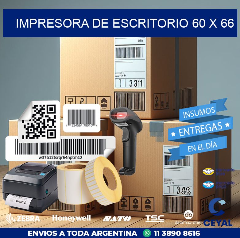 impresora de escritorio 60 x 66