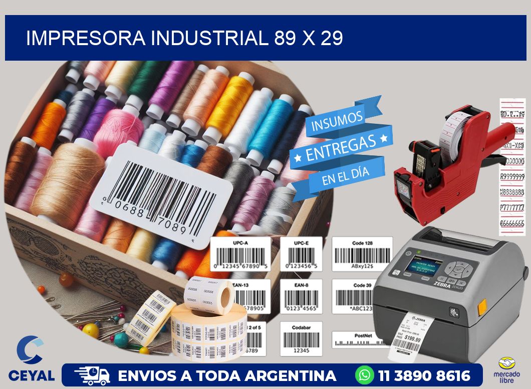 impresora industrial 89 x 29