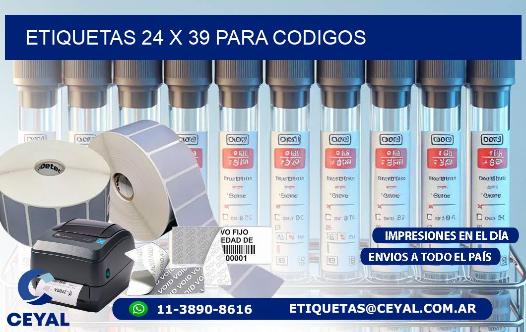 ETIQUETAS 24 x 39 PARA CODIGOS