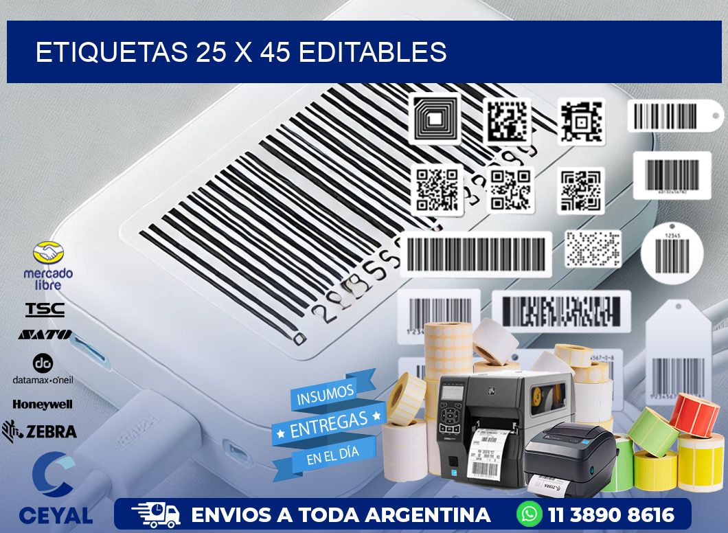 ETIQUETAS 25 x 45 EDITABLES