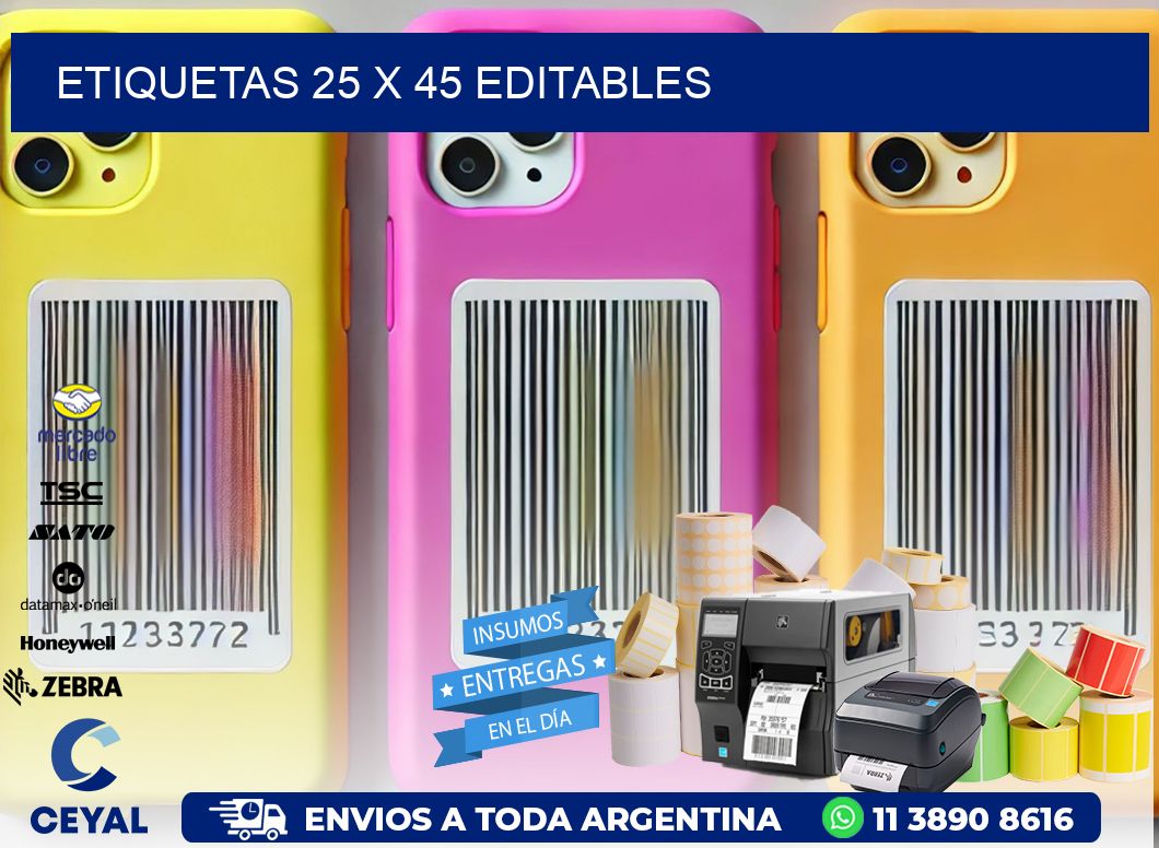 ETIQUETAS 25 x 45 EDITABLES
