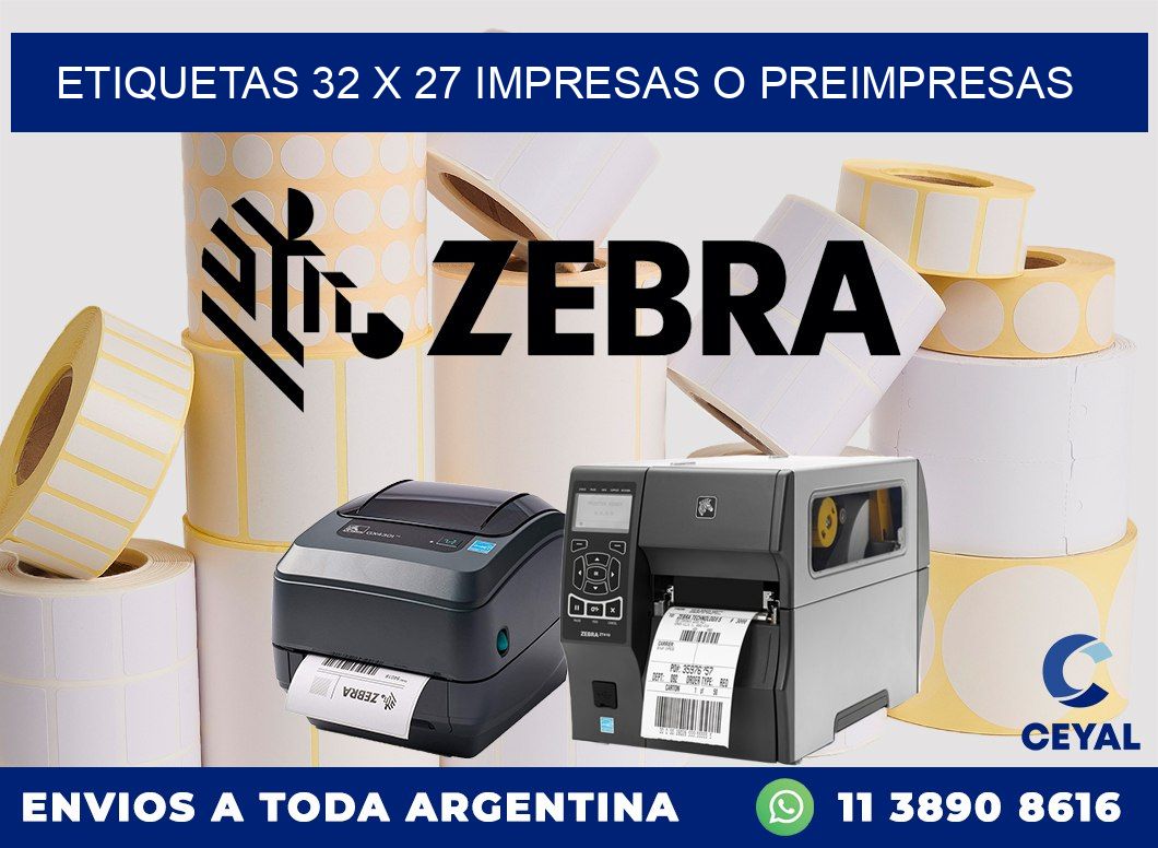 ETIQUETAS 32 x 27 IMPRESAS O PREIMPRESAS