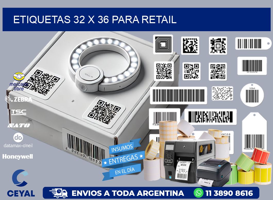 ETIQUETAS 32 x 36 PARA RETAIL